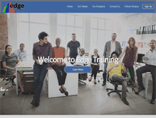 Tablet Screenshot of edgetraining.co.za